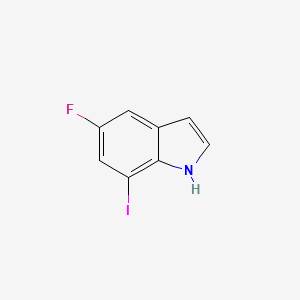 molecular formula C8H5FIN B1402076 5-Fluoro-7-iodo-1H-indole CAS No. 1774896-43-3