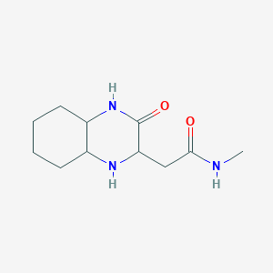 molecular formula C11H19N3O2 B1402080 N-methyl-2-(3-oxodecahydroquinoxalin-2-yl)acetamide CAS No. 1428138-92-4