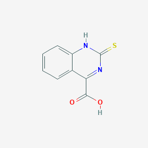 molecular formula C9H6N2O2S B1402081 2-巯基喹唑啉-4-羧酸 CAS No. 1279814-98-0