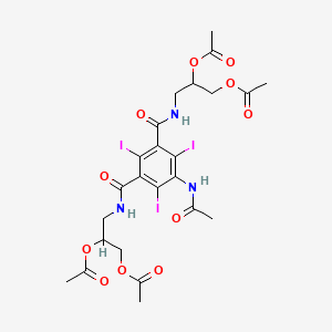 molecular formula C24H28I3N3O11 B14020843 Xwy83kbe4F CAS No. 174416-65-0