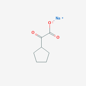 molecular formula C7H9NaO3 B14020854 Sodium 2-cyclopentyl-2-oxoacetate 