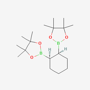 molecular formula C18H34B2O4 B14020871 cis-Cyclohexane-1,2-diboronic Acid Bis(pinacol) Ester 