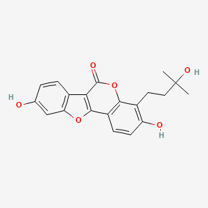 molecular formula C20H18O6 B14020926 Dolichosin A 
