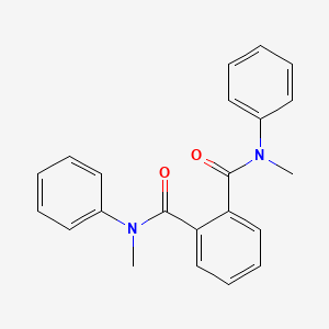 molecular formula C22H20N2O2 B14020931 Phthalic acid, diamide, N-N'-dimethyl-N-N'-bis(phenyl)- CAS No. 19065-89-5