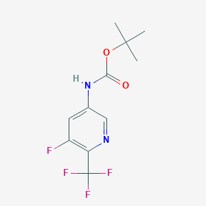 molecular formula C11H12F4N2O2 B14020963 tert-Butyl (5-fluoro-6-(trifluoromethyl)pyridin-3-yl)carbamate 