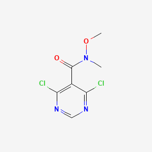 4,6-dichloro-N-methoxy-N-methylpyrimidine-5-carboxamide