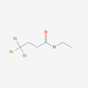 molecular formula C6H9Br3O2 B14021021 Butanoic acid, 4,4,4-tribromo-, ethyl ester CAS No. 62160-36-5