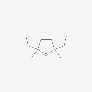 molecular formula C10H20O B14021048 2,5-Diethyl-2,5-dimethyloxolane CAS No. 6285-11-6