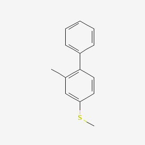 molecular formula C14H14S B14021085 Methyl(2-methyl-[1,1'-biphenyl]-4-yl)sulfane 