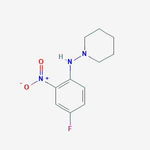 5-Fluoro-2-(piperidin-1-ylamino)nitrobenzene