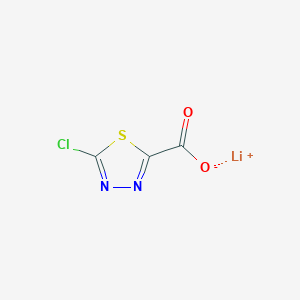 molecular formula C3ClLiN2O2S B14021107 Lithium 5-chloro-1,3,4-thiadiazole-2-carboxylate 