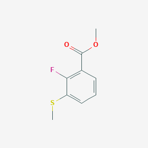 molecular formula C9H9FO2S B14021117 Methyl 2-fluoro-3-(methylthio)benzoate 