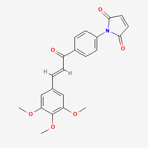 1-{4-[(2E)-3-(3,4,5-Trimethoxyphenyl)prop-2-enoyl]phenyl}-1H-pyrrole-2,5-dione