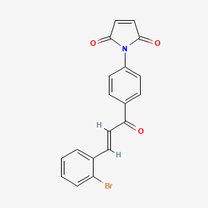 1-{4-[(2E)-3-(2-Bromophenyl)prop-2-enoyl]phenyl}-1H-pyrrole-2,5-dione