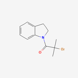 molecular formula C12H14BrNO B1402118 1-(2-Bromo-2-methylpropanoyl)indoline CAS No. 294642-74-3