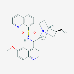 molecular formula C29H30N4O3S B14021236 N-[(9R)-6'-Methoxycinchonan-9-yl]-8-quinolinesulfonamide 