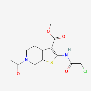 Methyl 6-acetyl-2-[(chloroacetyl)amino]-4,5,6,7-tetrahydrothieno[2,3-c]pyridine-3-carboxylate