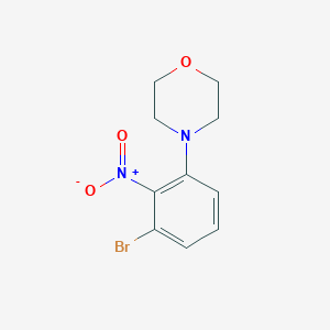 molecular formula C10H11BrN2O3 B1402126 6-Bromo-2-morpholinonitrobenzene CAS No. 1707581-15-4