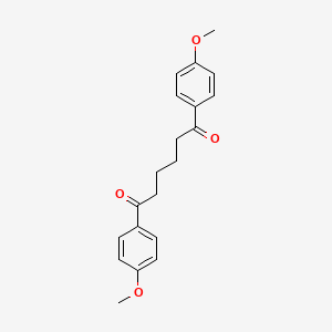 molecular formula C20H22O4 B14021271 1,6-Bis(4-methoxyphenyl)hexane-1,6-dione CAS No. 4280-49-3
