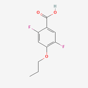 molecular formula C10H10F2O3 B14021281 2,5-Difluoro-4-propoxybenzoic acid 