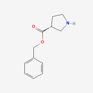molecular formula C12H15NO2 B14021295 Benzyl (R)-pyrrolidine-3-carboxylate 