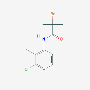 molecular formula C11H13BrClNO B1402136 2-bromo-N-(3-chloro-2-methylphenyl)-2-methylpropanamide CAS No. 1365962-99-7