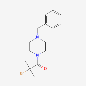 molecular formula C15H21BrN2O B1402138 1-Benzyl-4-(2-bromo-2-methylpropanoyl)piperazine CAS No. 801177-94-6