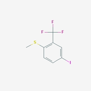 molecular formula C8H6F3IS B14021412 (4-Iodo-2-(trifluoromethyl)phenyl)(methyl)sulfane 