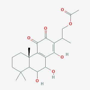 molecular formula C22H30O7 B14021423 Lophanthoidin E 