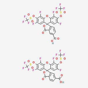 molecular formula C46H12F20O22S4 B14021434 HKSOX-1 (5/6-mixture) 