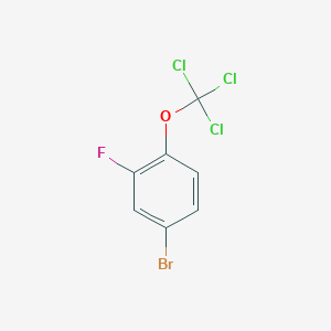 molecular formula C7H3BrCl3FO B1402147 4-Bromo-2-fluoro-1-(trichloromethoxy)benzene CAS No. 1417568-06-9
