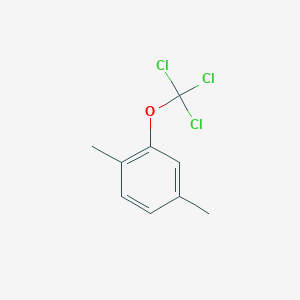 molecular formula C9H9Cl3O B1402149 1,4-Dimethyl-2-(trichloromethoxy)benzene CAS No. 1404194-66-6