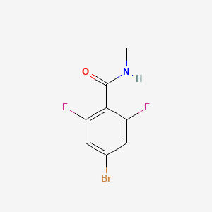 molecular formula C8H6BrF2NO B14021518 4-Bromo-2,6-difluoro-N-methylbenzamide 