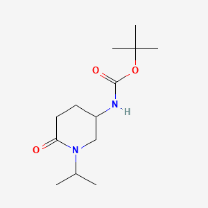 molecular formula C13H24N2O3 B14021539 tert-Butyl (1-isopropyl-6-oxopiperidin-3-yl)carbamate 