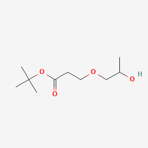 molecular formula C10H20O4 B14021550 Tert-butyl 3-(2-hydroxypropoxy)propanoate 