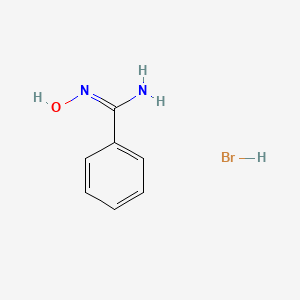 molecular formula C7H9BrN2O B14021552 N'-hydroxybenzenecarboximidamide;hydrobromide 