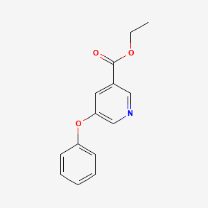 molecular formula C14H13NO3 B14021579 Ethyl 5-phenoxynicotinate 