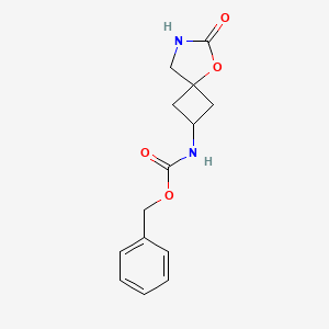 molecular formula C14H16N2O4 B14021596 Benzyl (6-oxo-5-oxa-7-azaspiro[3.4]octan-2-YL)carbamate 