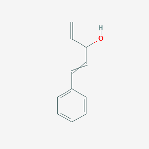 molecular formula C11H12O B14021611 1-phenylpenta-1,4-dien-3-ol CAS No. 5208-89-9