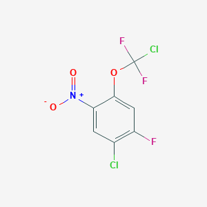 1-Chloro-4-[chloro(difluoro)methoxy]-2-fluoro-5-nitro-benzene