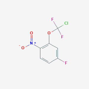 B1402166 2-[Chloro(difluoro)methoxy]-4-fluoro-1-nitro-benzene CAS No. 1404193-55-0