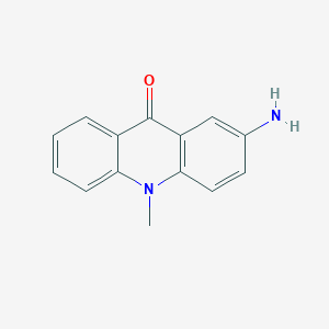 molecular formula C14H12N2O B14021691 2-Amino-10-methyl-acridin-9-one CAS No. 58658-03-0