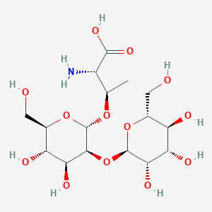 molecular formula C16H29NO13 B140217 O-(2-O-Mannopyranosyl-mannopyranosyl)threonine CAS No. 145435-20-7