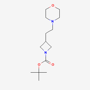 molecular formula C14H26N2O3 B14021718 tert-Butyl 3-(2-morpholinoethyl)azetidine-1-carboxylate 
