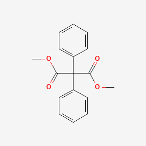 molecular formula C17H16O4 B14021759 Dimethyl 2,2-diphenylpropanedioate CAS No. 7770-42-5