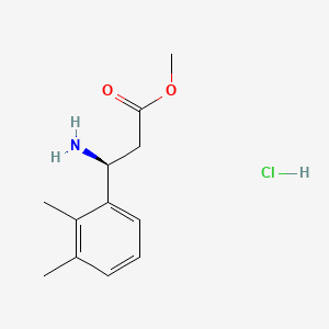 molecular formula C12H18ClNO2 B14021763 Methyl (S)-3-amino-3-(2,3-dimethylphenyl)propanoate hydrochloride 
