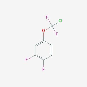 molecular formula C7H3ClF4O B1402178 4-[Chloro(difluoro)methoxy]-1,2-difluoro-benzene CAS No. 1404194-44-0