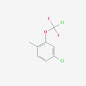 B1402179 4-Chloro-2-[chloro(difluoro)-methoxy]-1-methyl-benzene CAS No. 1404194-99-5