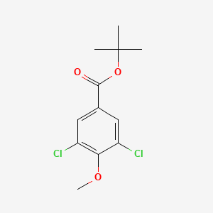 molecular formula C12H14Cl2O3 B14021804 Tert-butyl 3,5-dichloro-4-methoxybenzoate 