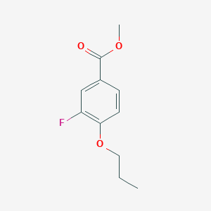 molecular formula C11H13FO3 B14021856 Methyl 3-fluoro-4-propoxybenzoate 